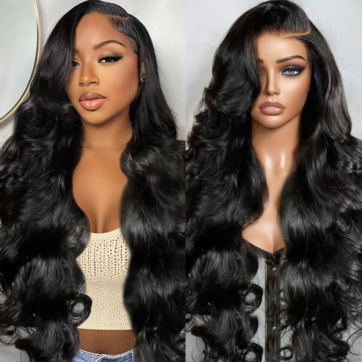 30 Inch Body Wave Lace Front Wigs Human Hair for Women