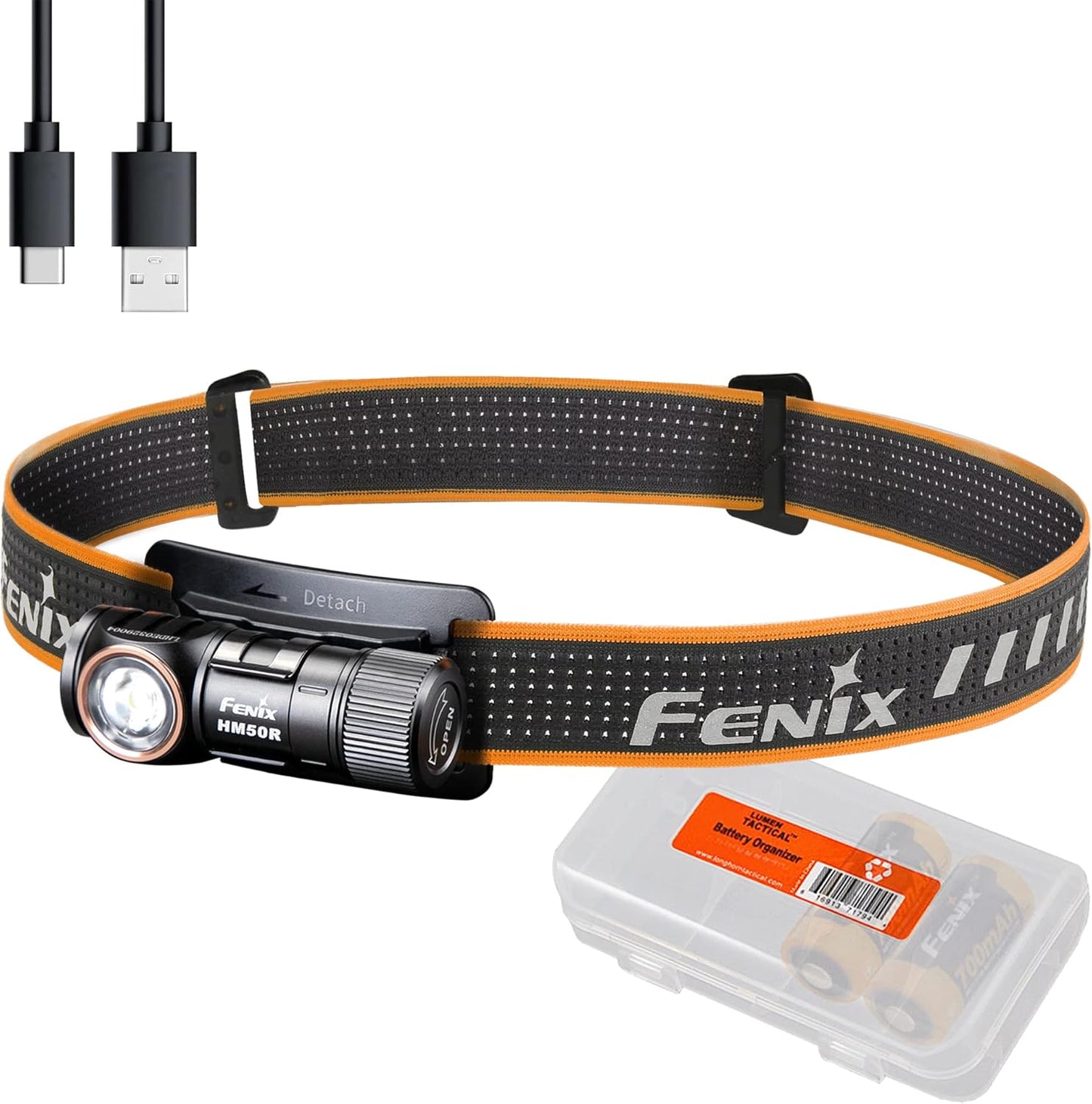 Fenix HM50R v2.0 Headlamp Bundle: 700 Lumen Rechargeable Light