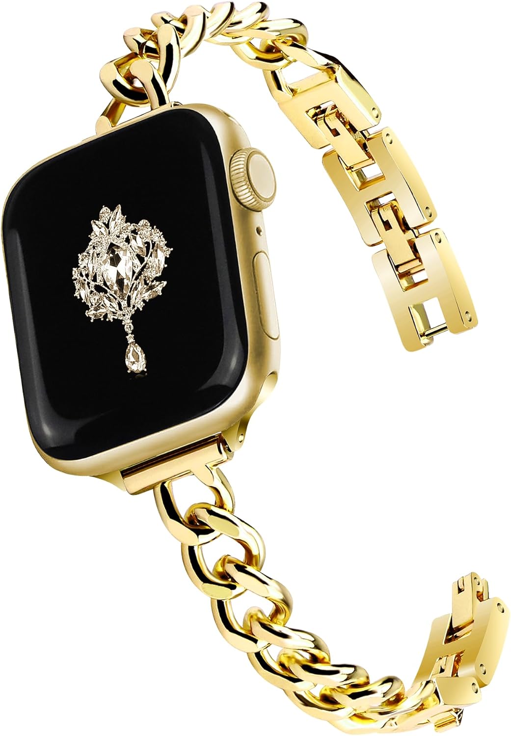 Dressy Slim Gold Band for Apple Watch - Feminine Elegance