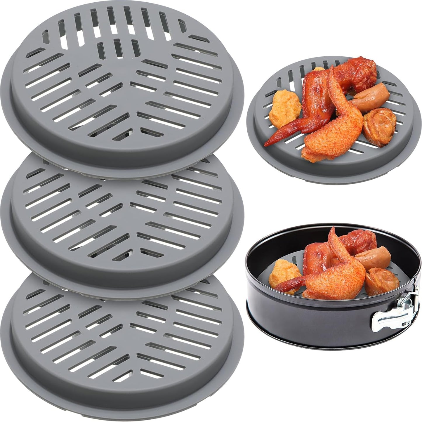 Jingmore Reusable Air Fryer Liners - Easy Clean & Sturdy Design