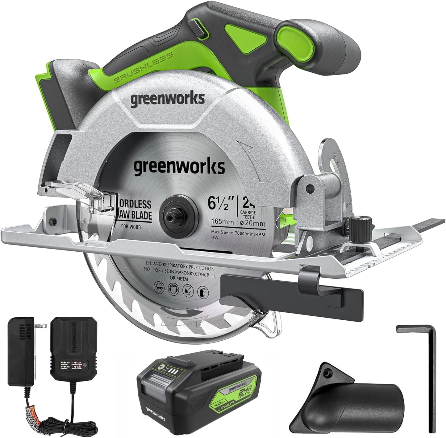 Greenworks 24V Brushless Cordless 6-1/2in Circular Saw Kit Review