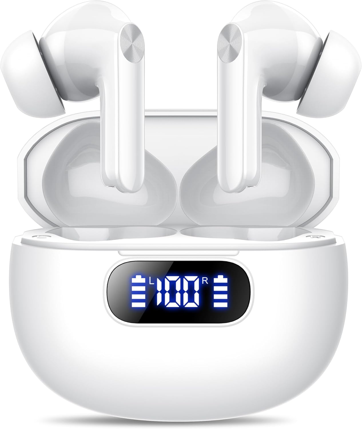 Wireless Earbuds with LED Display and 48 Hours Playtime