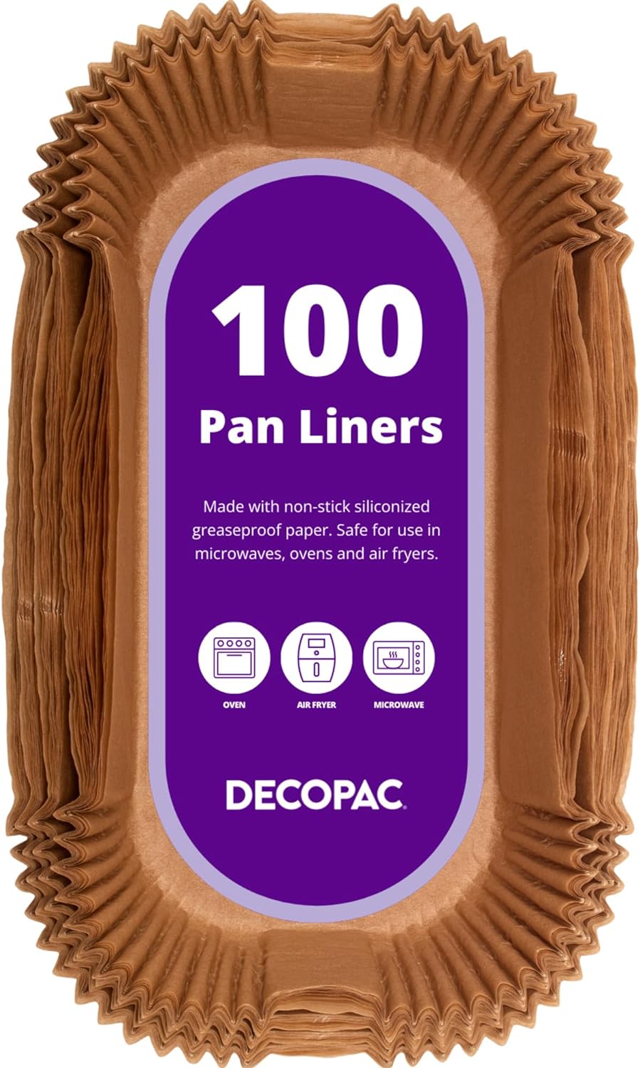 Non-Stick Loaf Pan Liners: 100 Pack, Silicone Baking Liners