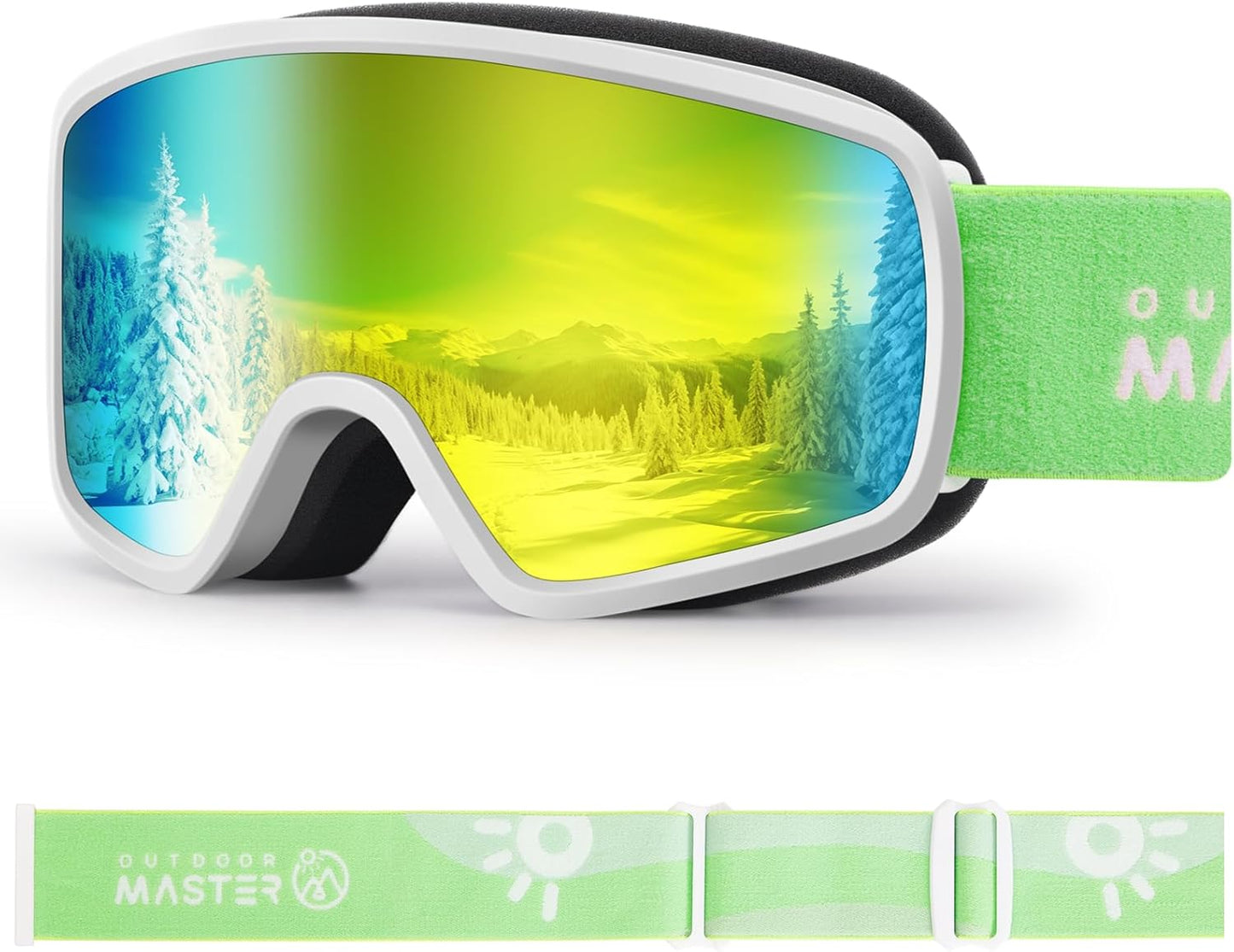 Kids Ski Goggles - 100% UV Protection