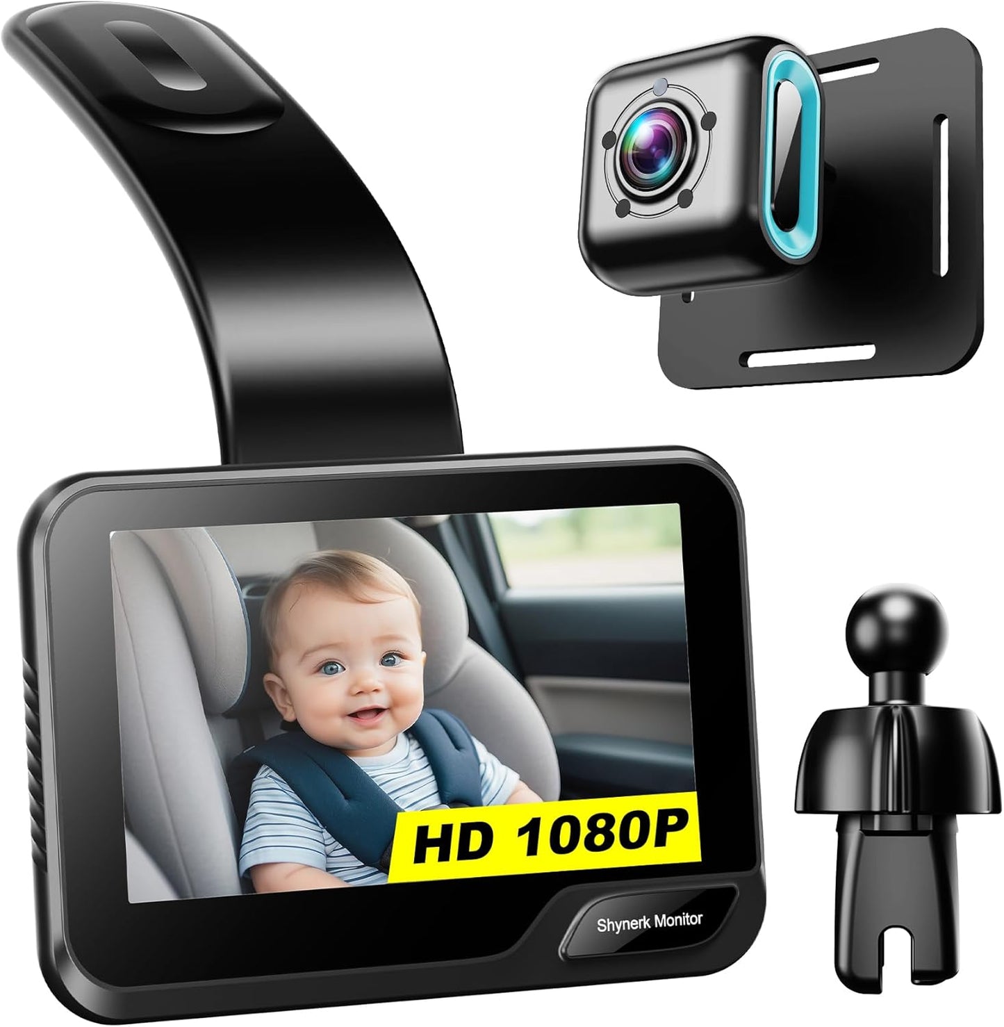 Shynerk 4.3'' HD Night Vision Baby Car Mirror