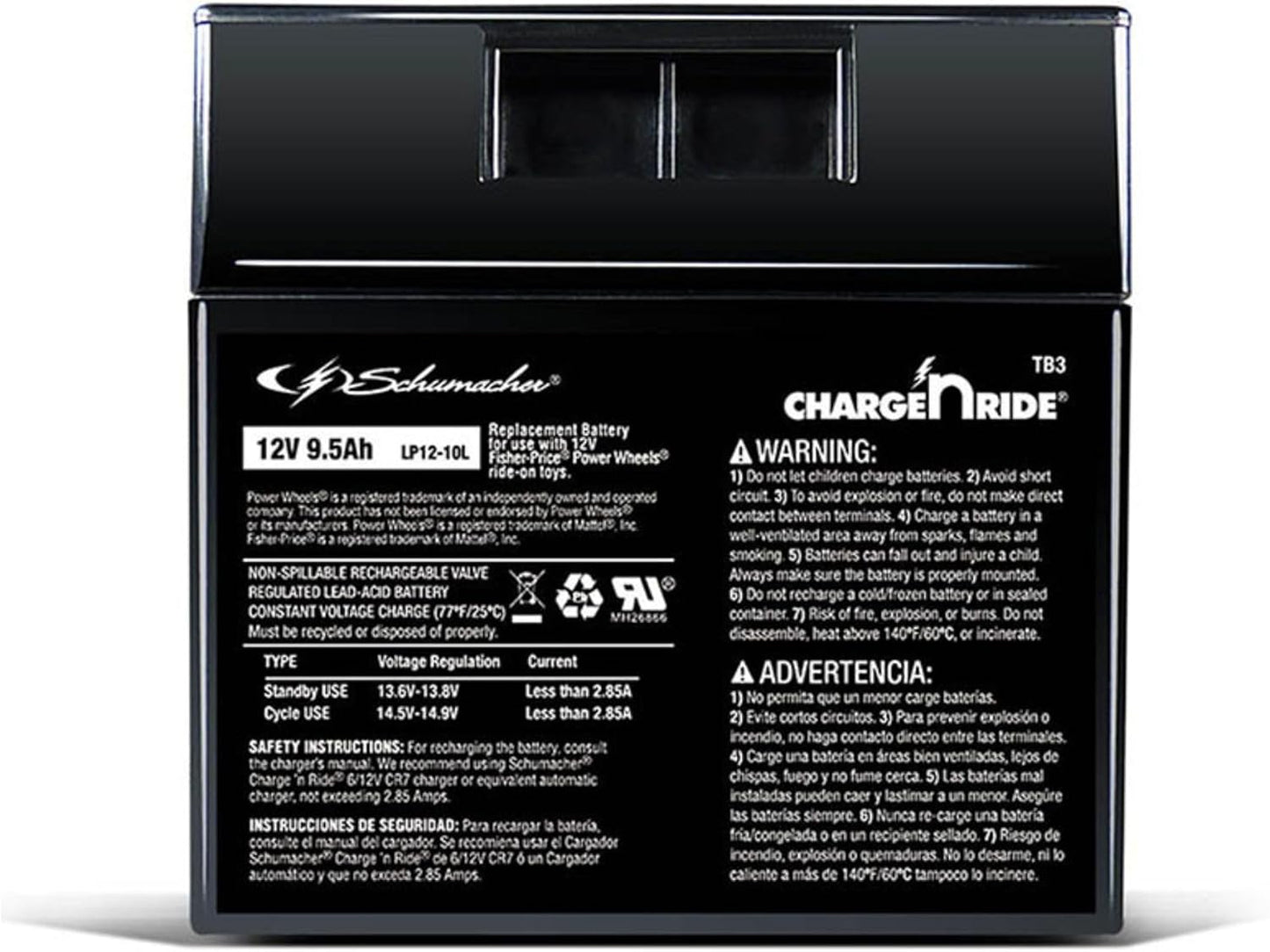 Schumacher Electric 12V Battery for Ride on Toys - Safe & Easy