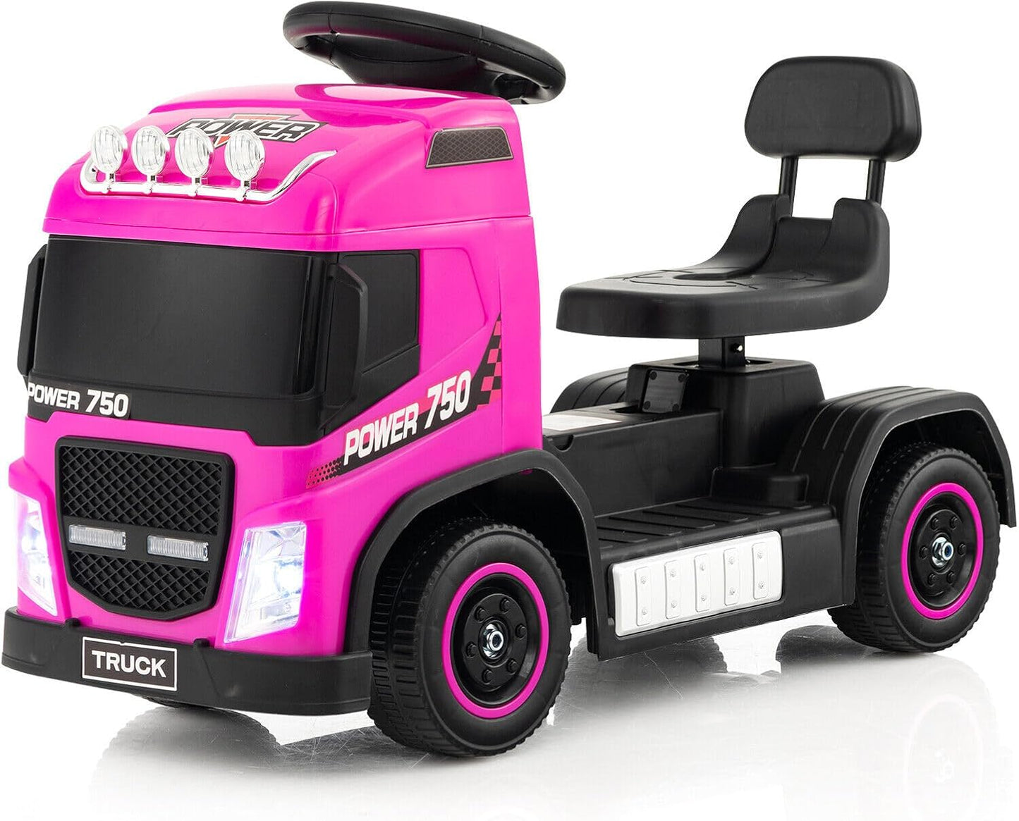 HONEY JOY Electric Ride on Push Car for Toddlers with Music
