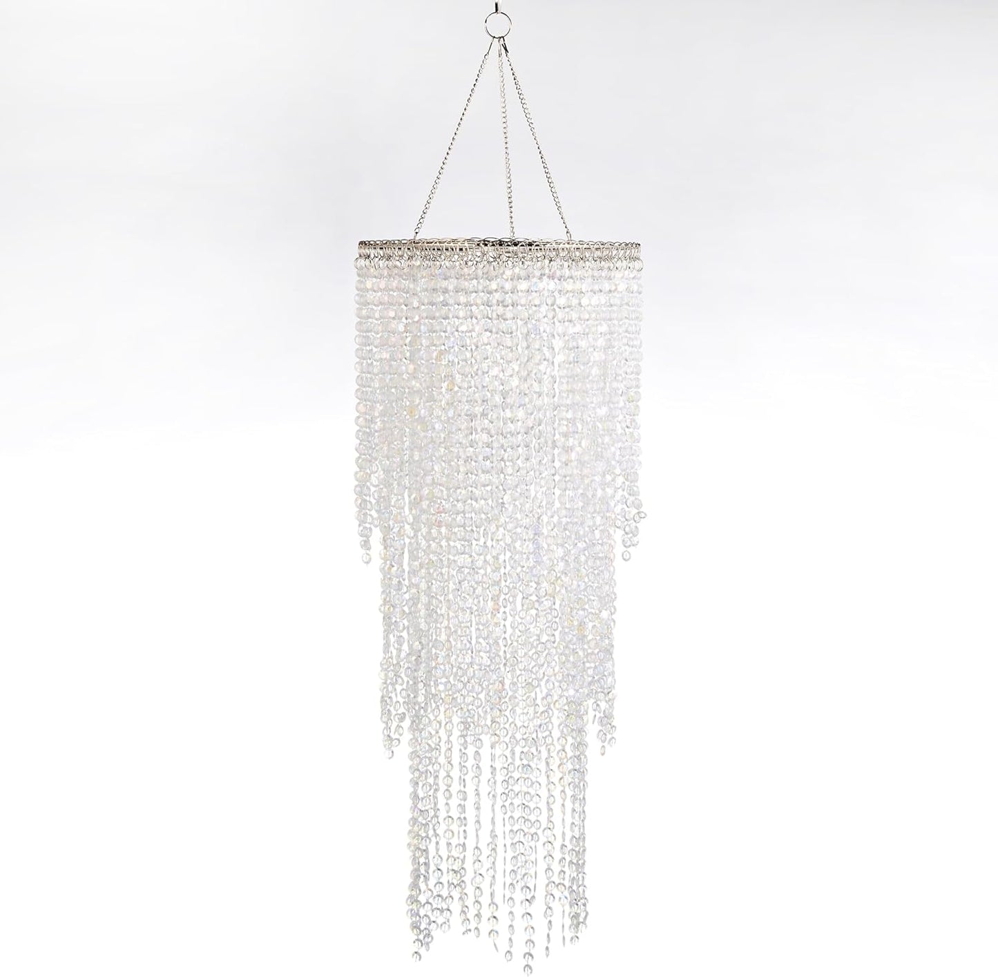 Avalon 26.5in Tall Waterfall Beaded Chandelier for Events