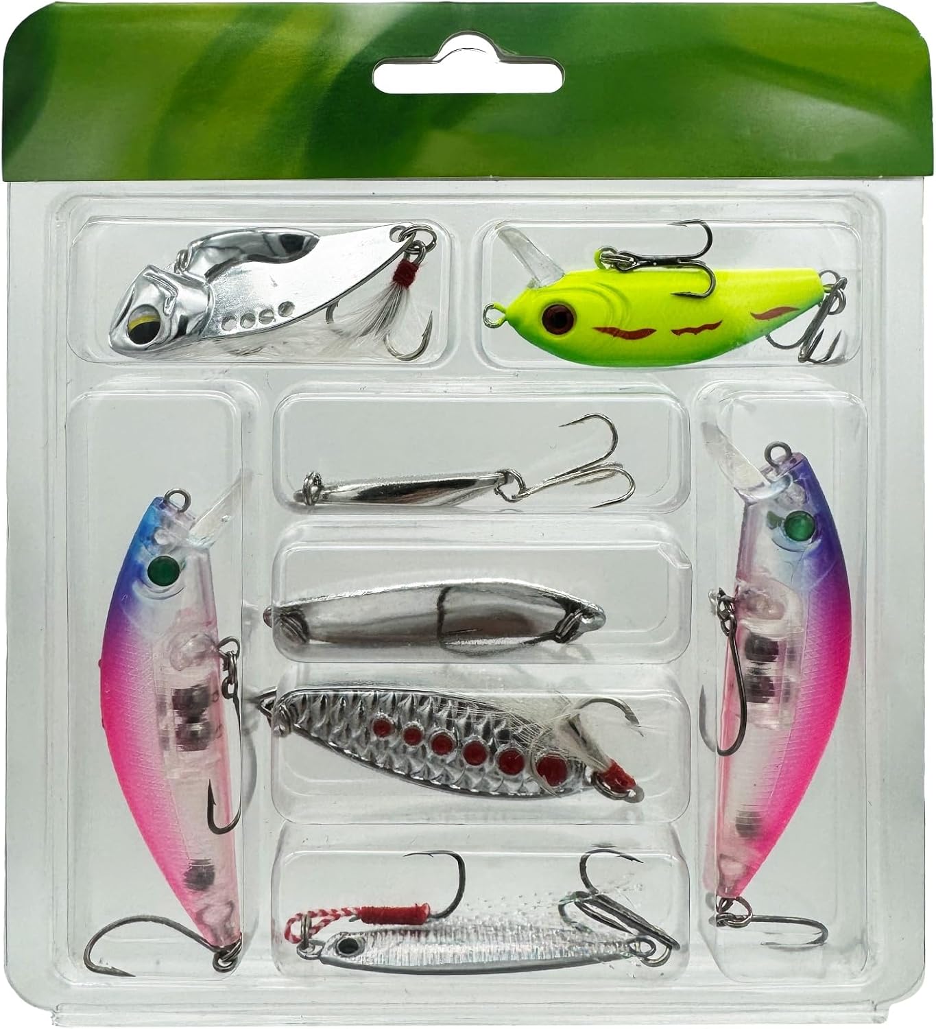 3D Trout Bait Crankbaits Kit, Salt & Fresh Water, Sprideger