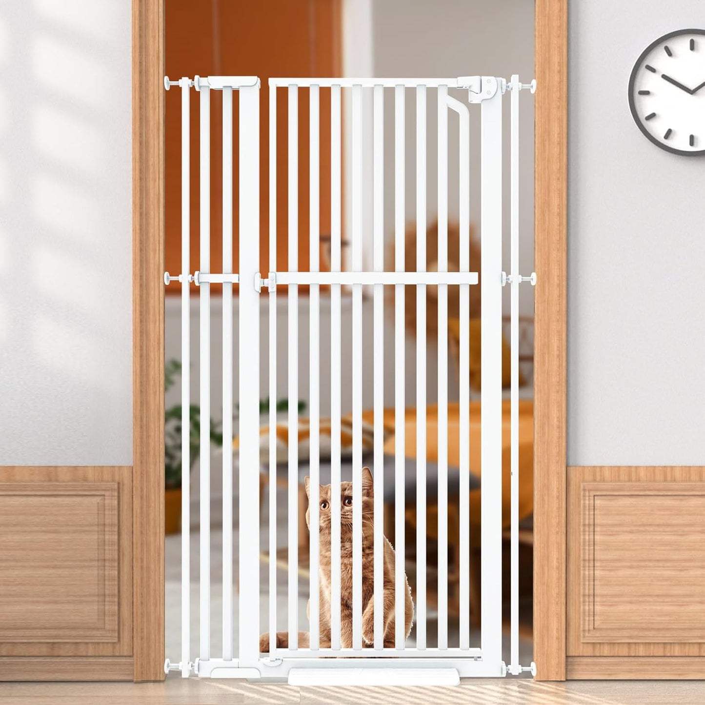 Senneny 63 Extra Tall Cat Gate for Cats and Dogs, Durable Design