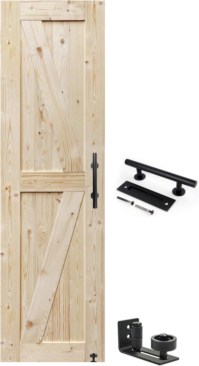 Unfinished Barn Door 20in x 84in - Solid Wood Beauty