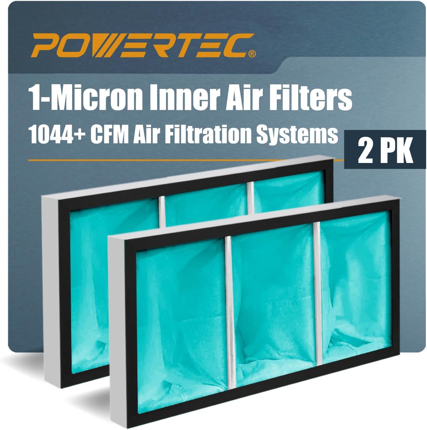POWERTEC 1 Micron Inner Air Filters for WEN 3417 System