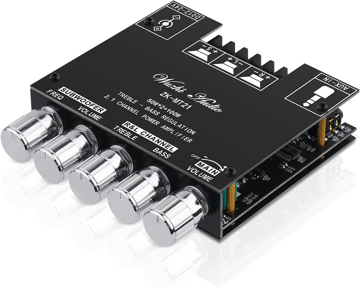 Powerful 2.1 Bluetooth Audio Amp - Enhanced Sound Performance!