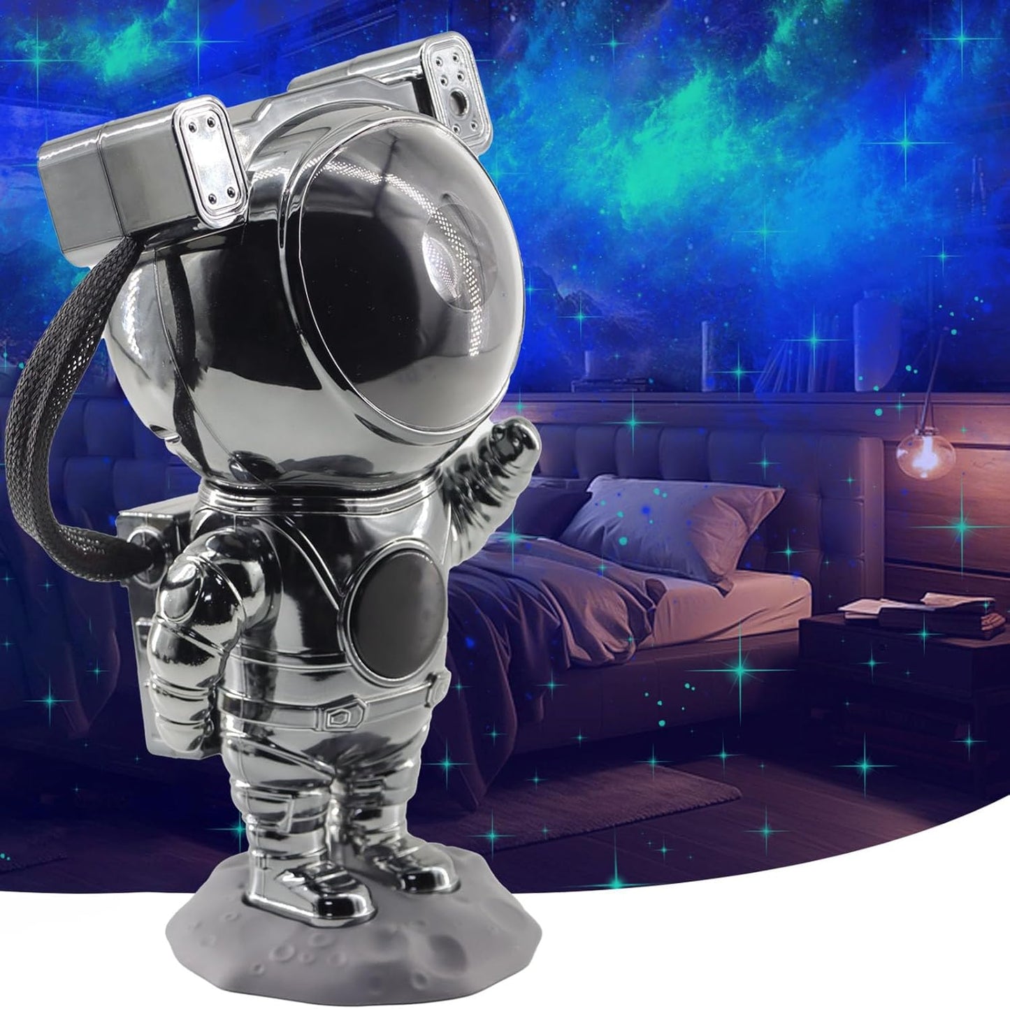 Astronaut Galaxy Projector - 8 Modes, Timer Control