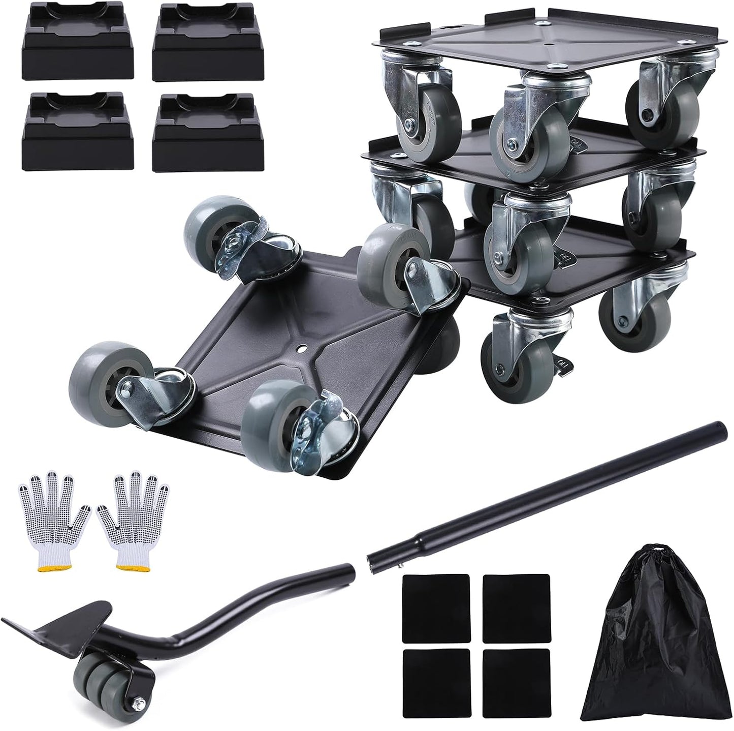 Furniture Dolly Mover Pro Set with 360 Rotatable Wheels