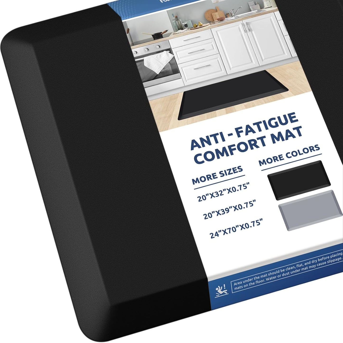 KitchenClouds Anti Fatigue Kitchen Mat for Comfort and Safety