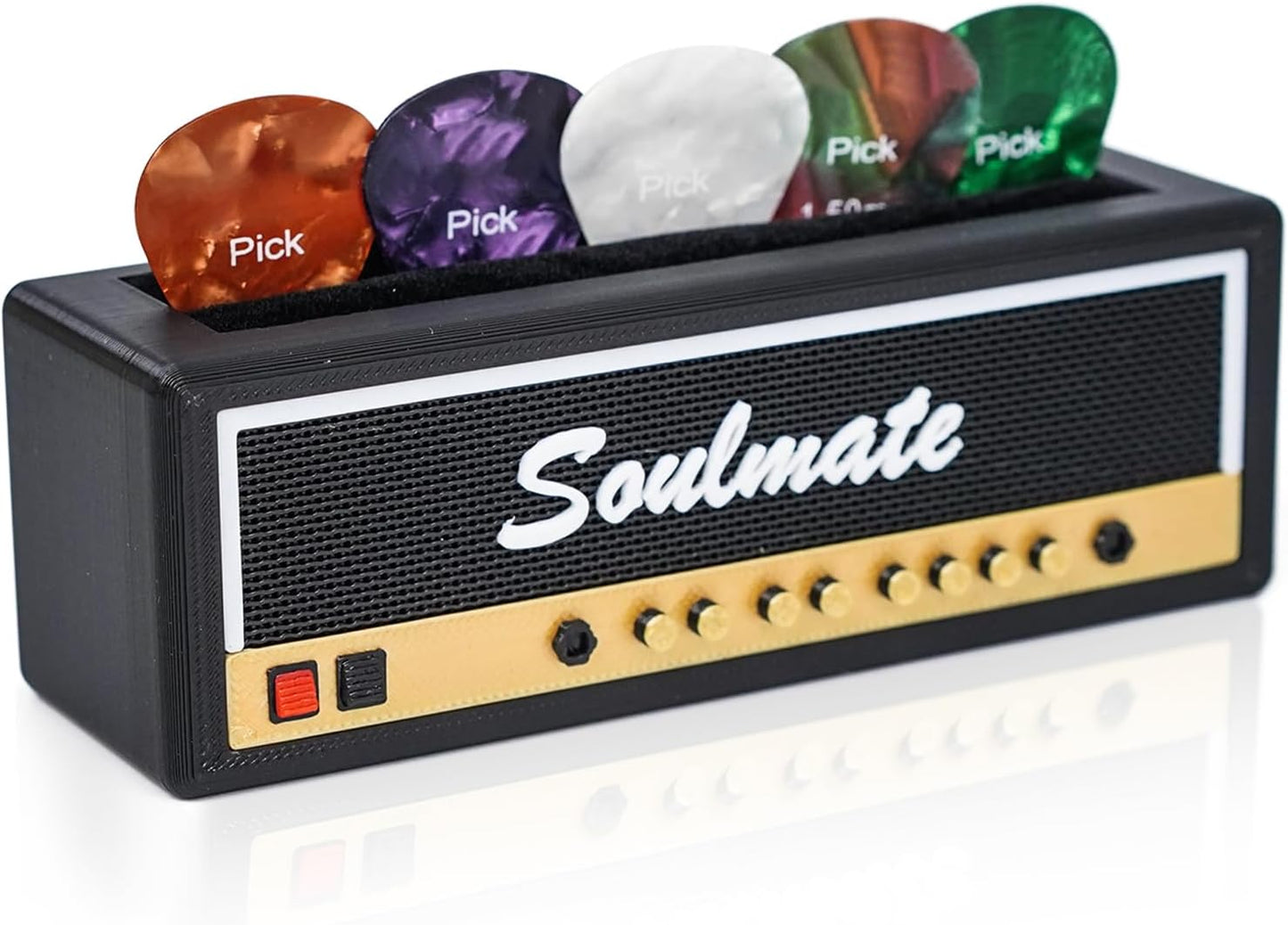 Durable Guitar Pick Holder with Free Picks - Compact Storage Solution