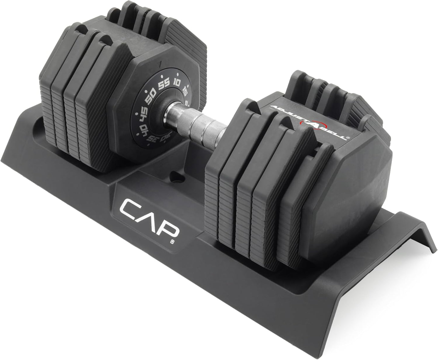 CAP Barbell ADJUSTABELL Adjustable 55 lb Hex Dumbbell Weights