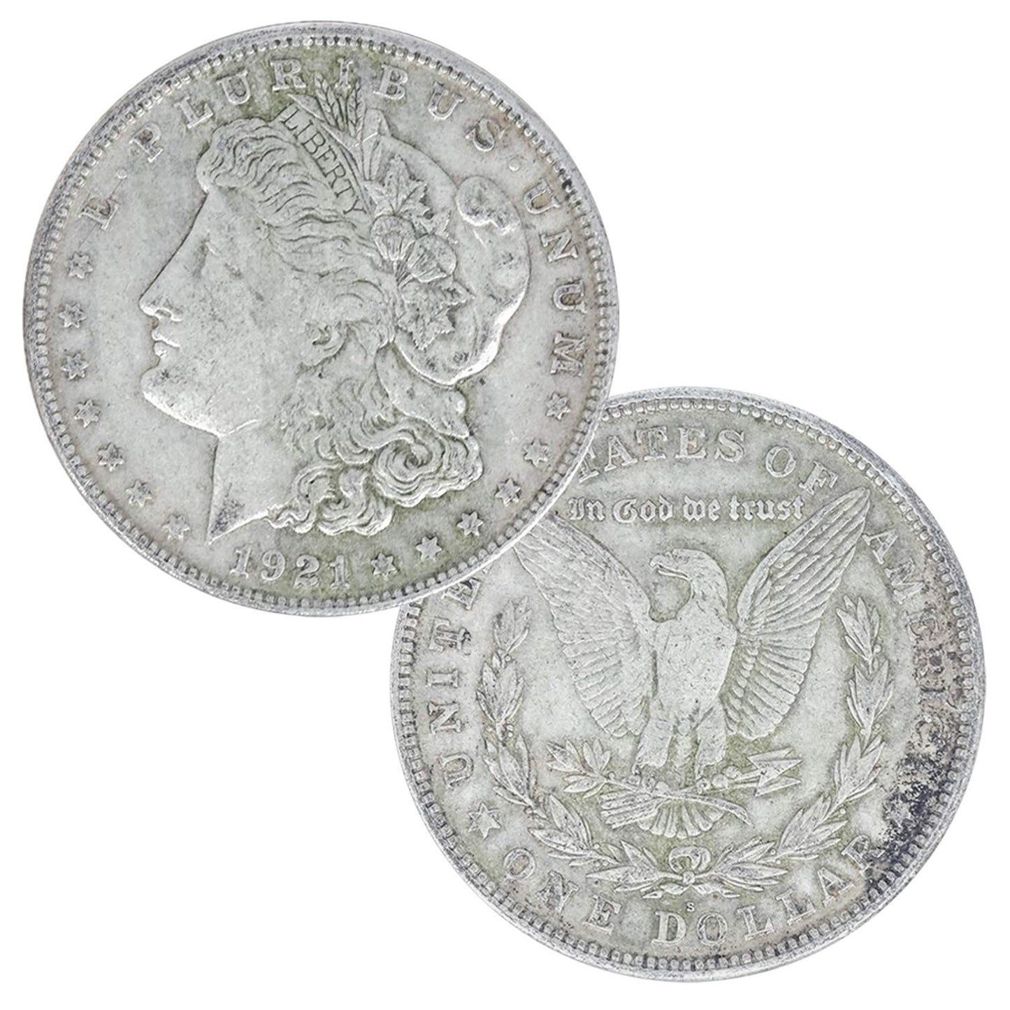 USA 1921 Morgan Dollar 90% Silver Coin - Cull Condition Review