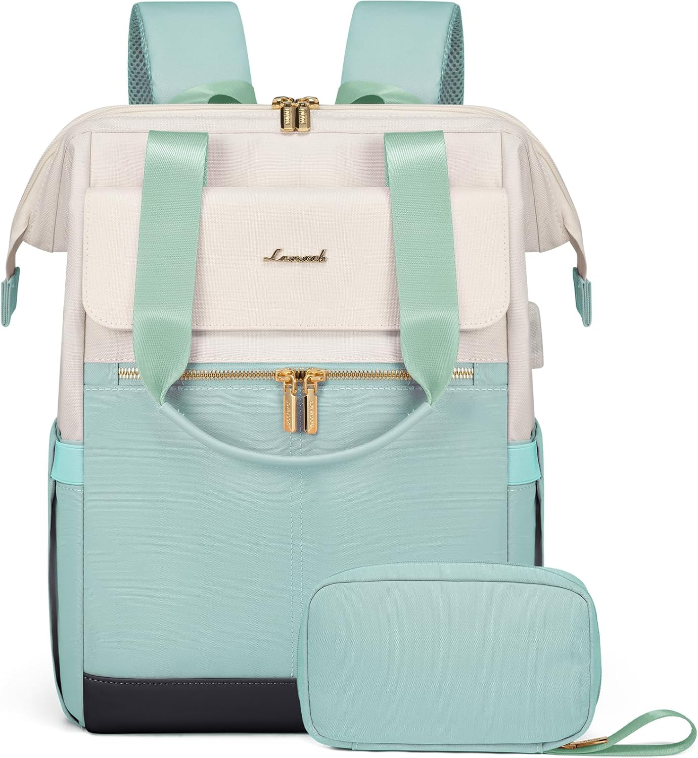 LOVEVOOK Laptop Backpack for Women with USB Port and Organizer