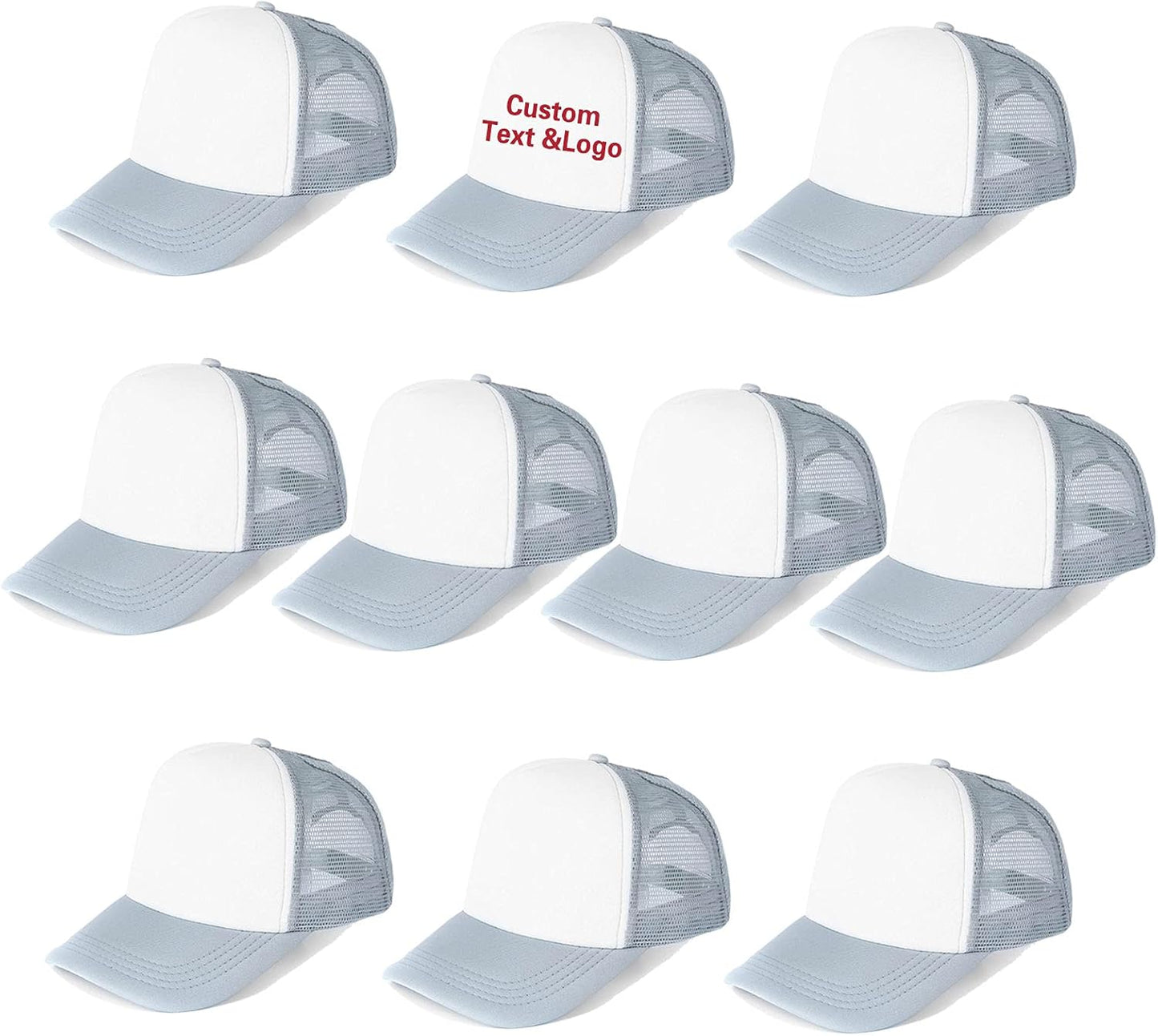 Ultrafun 10 Pack Trucker Hat Mesh Sublimation Blank Hats for All