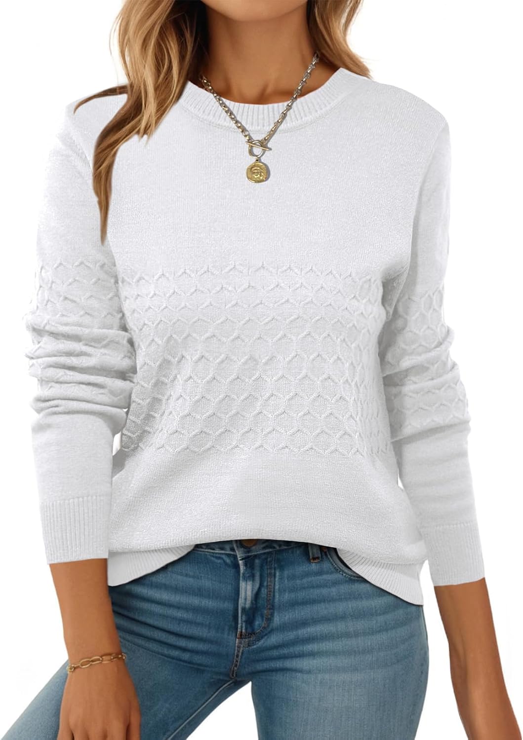 Zeagoo Womens Sweaters Long Sleeve Tops for Fall Fashion 2025