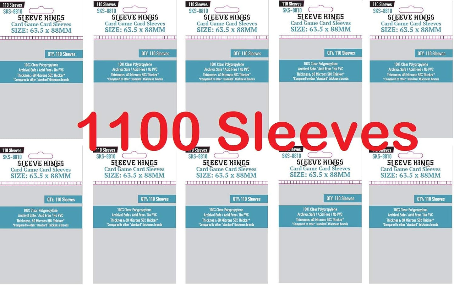 Sleeve Kings Card Game Card Sleeves for Trading Cards & More