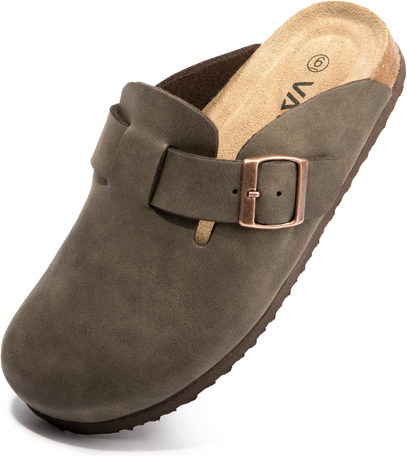 Suede Clogs Potato Shoes with Cork Footbed for Ultimate Comfort