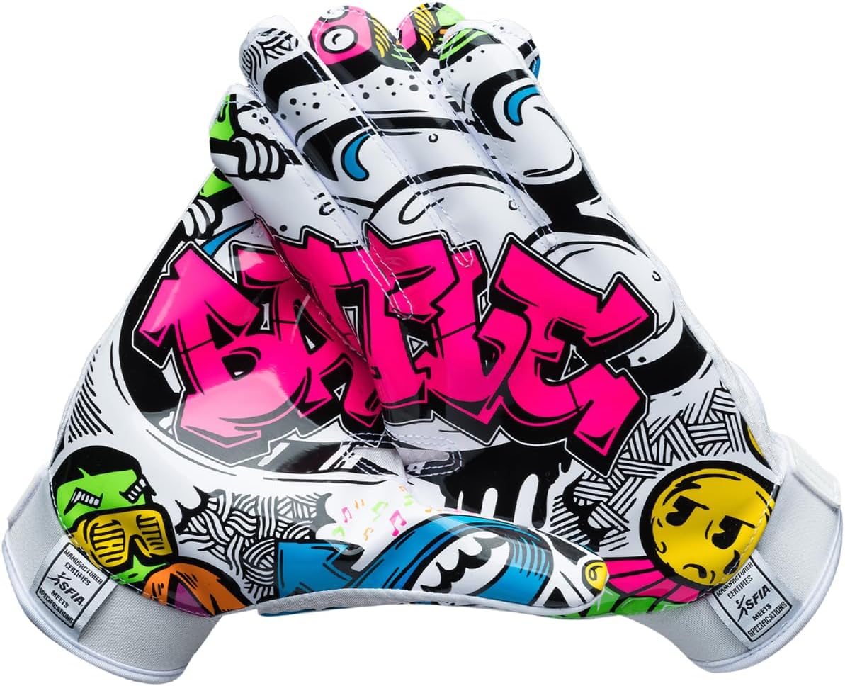 Battle Sports Back of Hand Wide Receiver Football Gloves Review