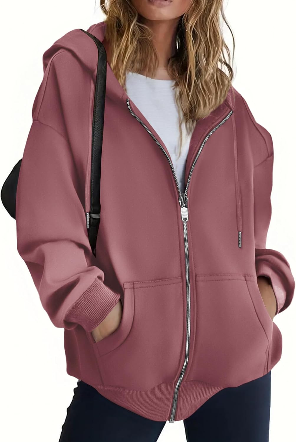 Zeagoo Hoodies for Women: Stylish Zip Up Oversized Sweatshirt