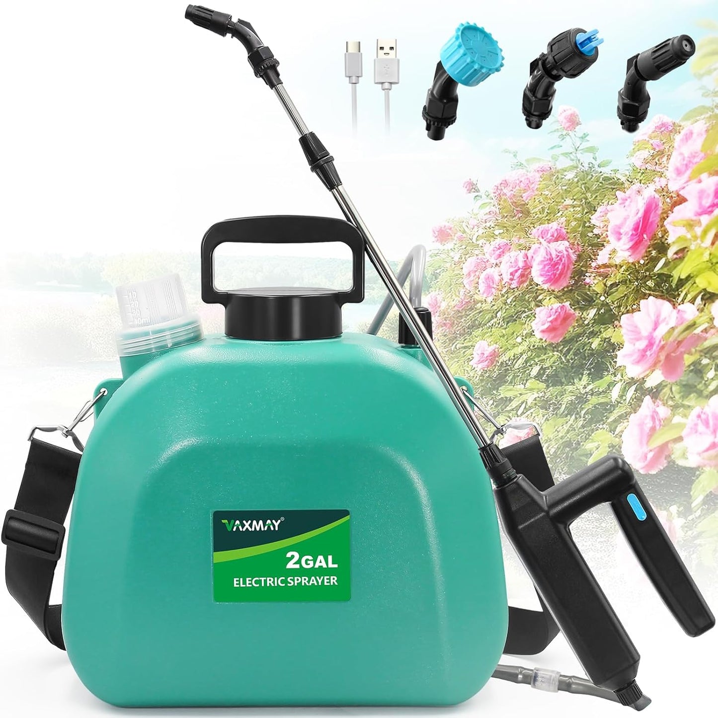 Battery Powered Sprayer 2 Gallon for Efficient Gardening Tasks
