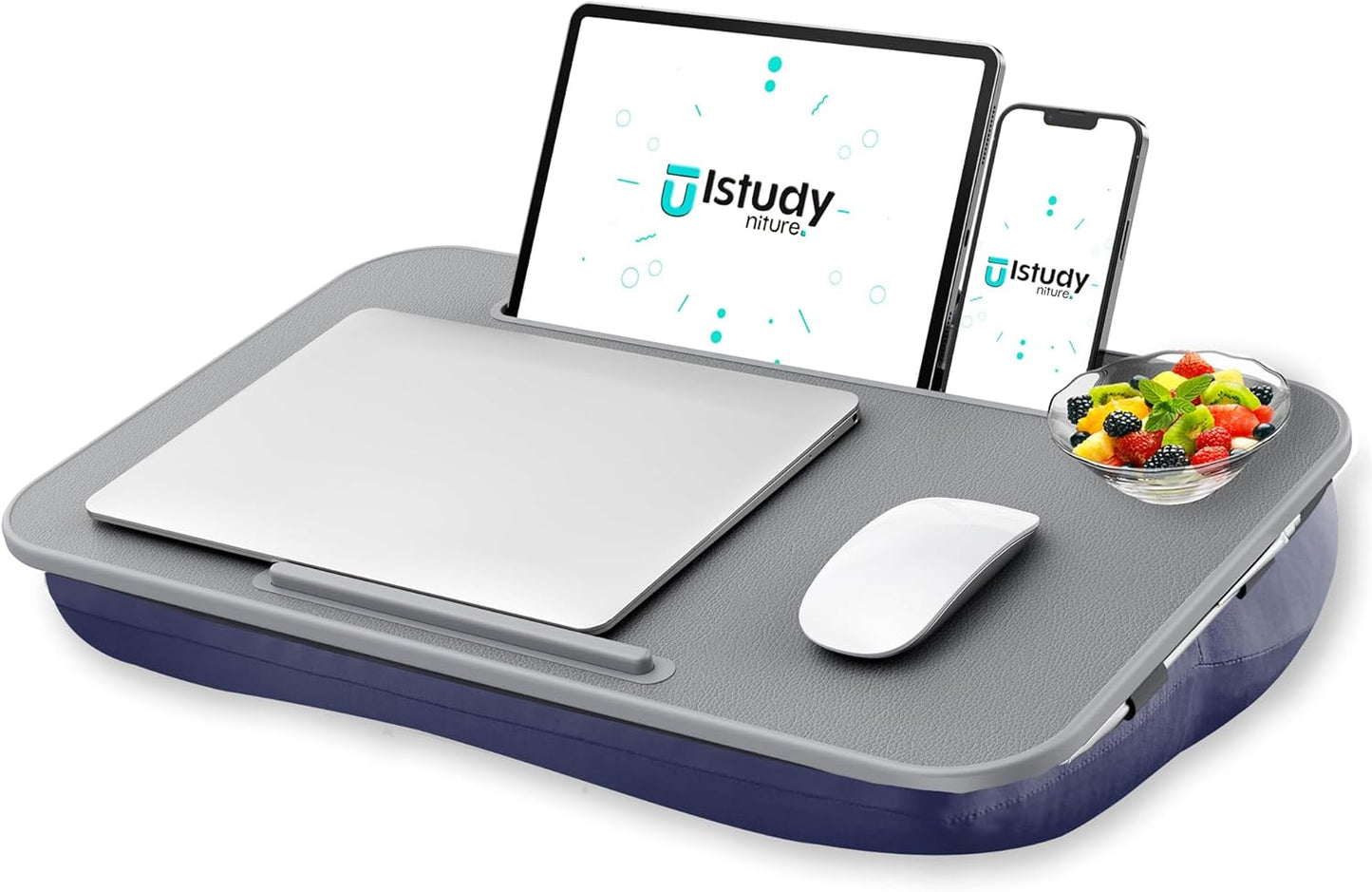 Portable Laptop Lap Desk with Cushion for Comfort and Stability