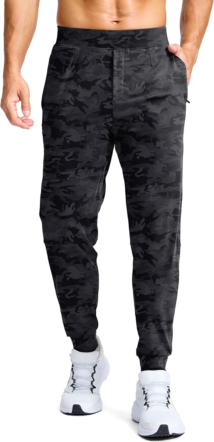 G Gradual Men's Golf Joggers with Zipper Pockets for Comfort