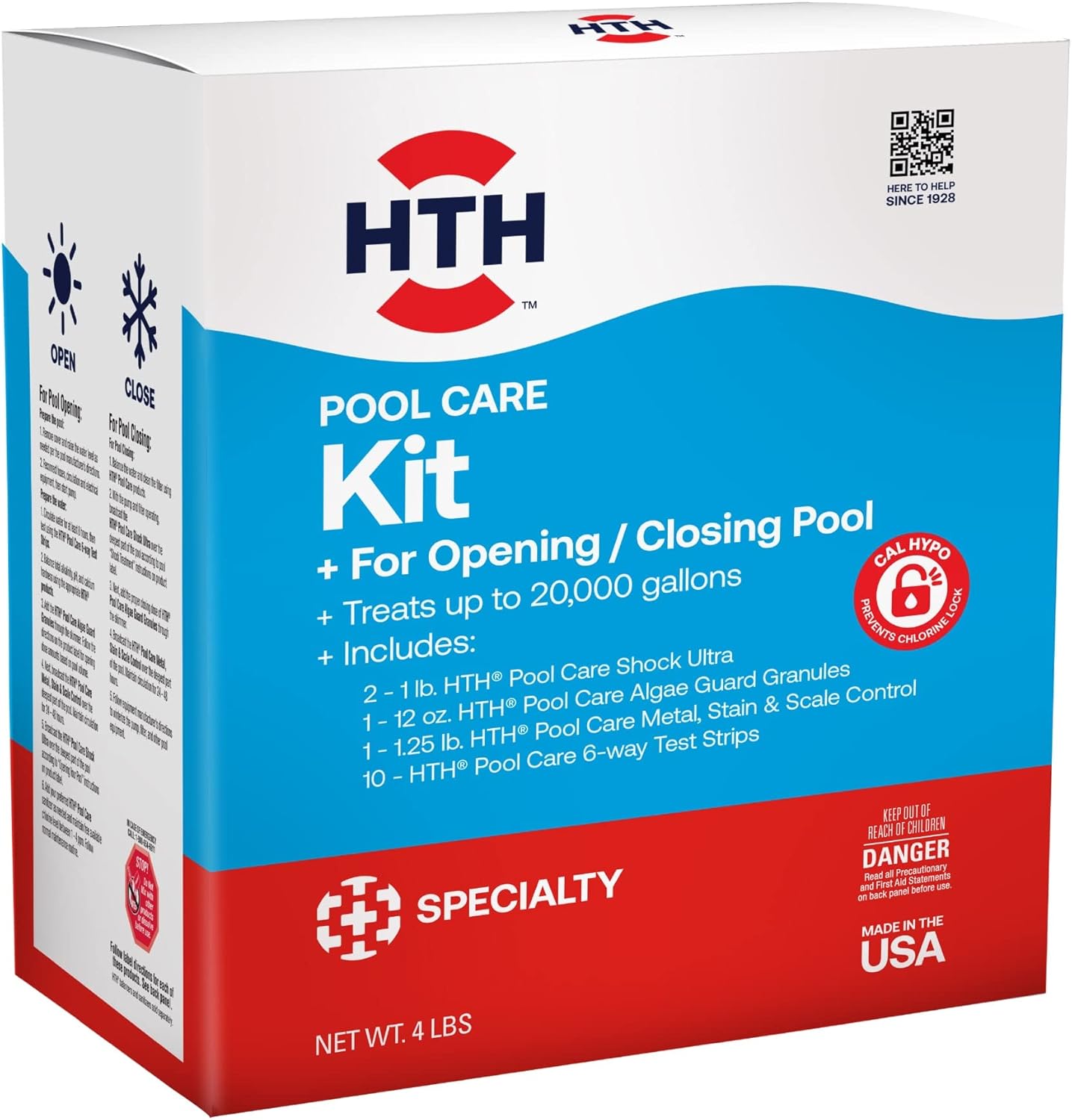 HTH Swimming Pool Care Kit for Easy Opening and Closing
