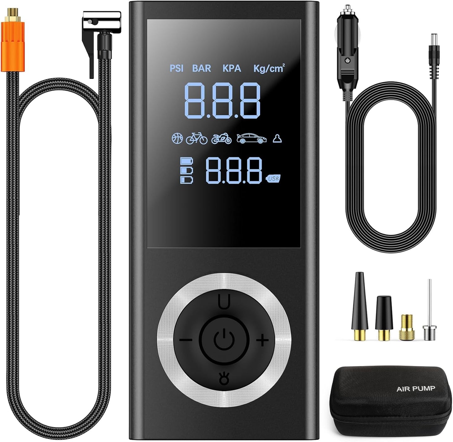 Cordless Tire Inflator - Rechargeable 150 PSI Pump
