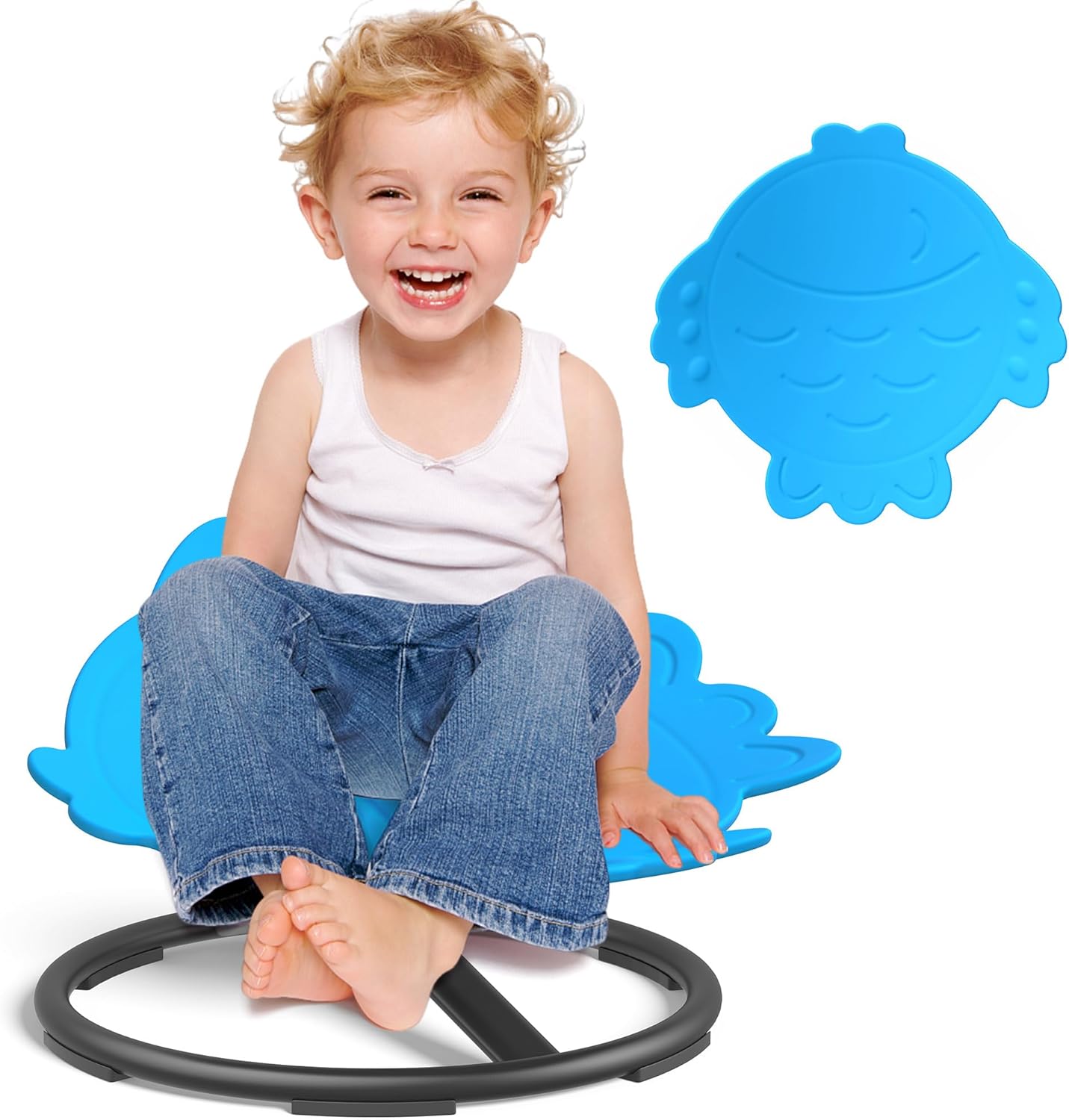 SKONYON Kids Sensory Spin Chair - Max Stability, Fun & Focus!