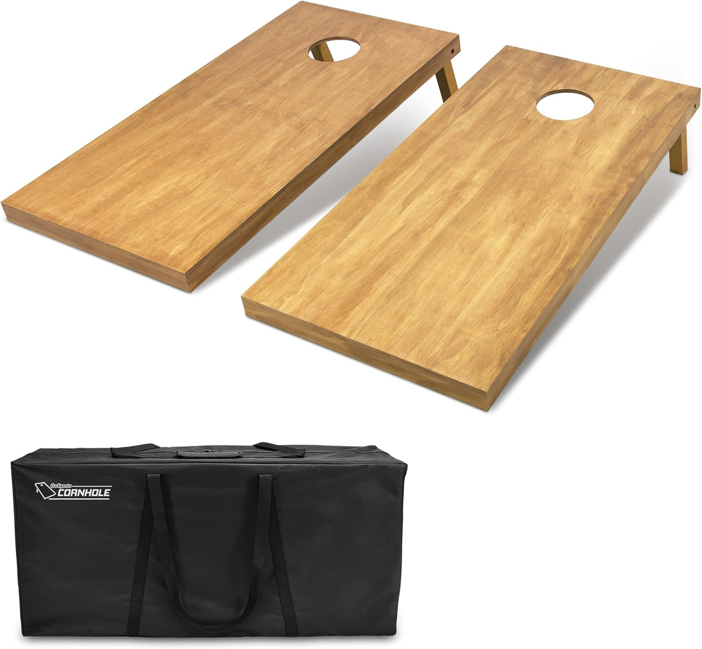 GoSports 4 ft x 2 ft Wooden Cornhole Boards Set for Fun
