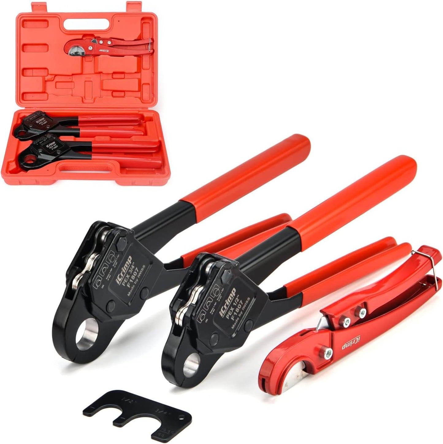 iCrimp Angle Head F1807 PEX Pipe Crimping Tool for Tight Spaces