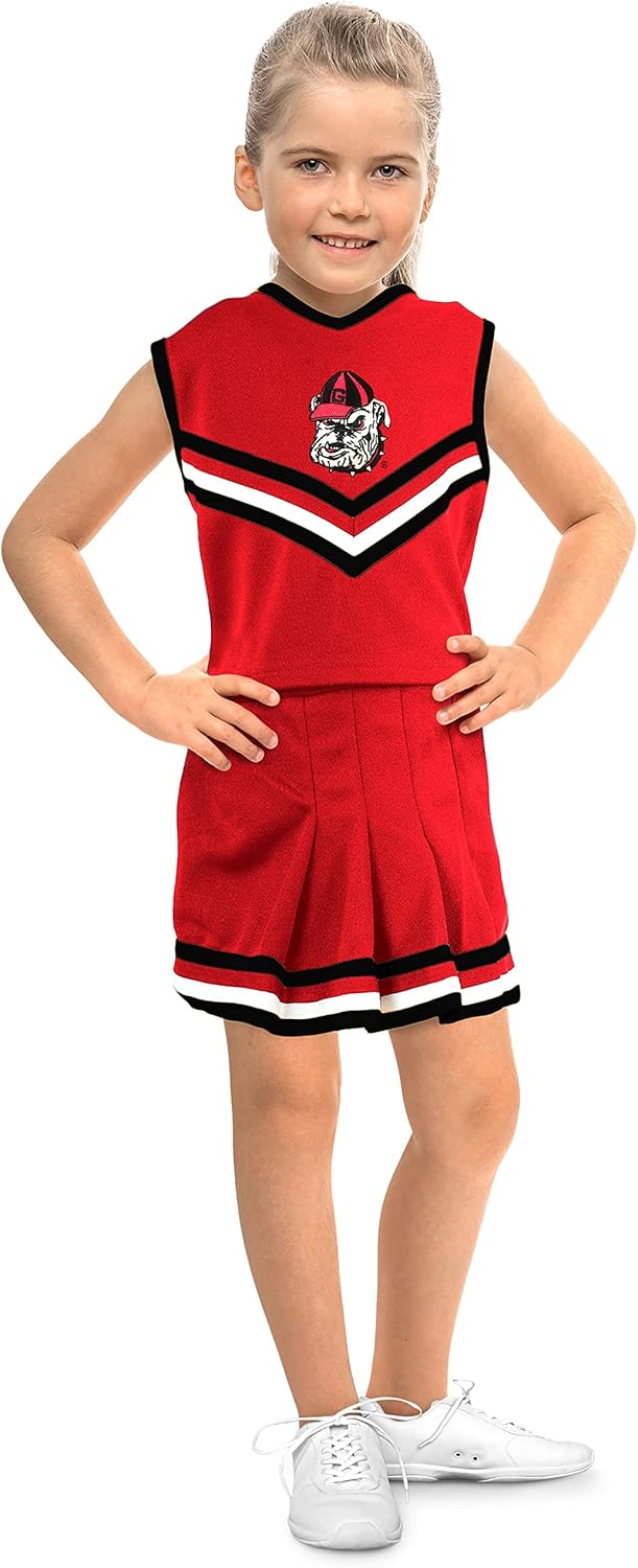 Little King NCAA Toddler/Youth Girls Cheer Dress for Gametime