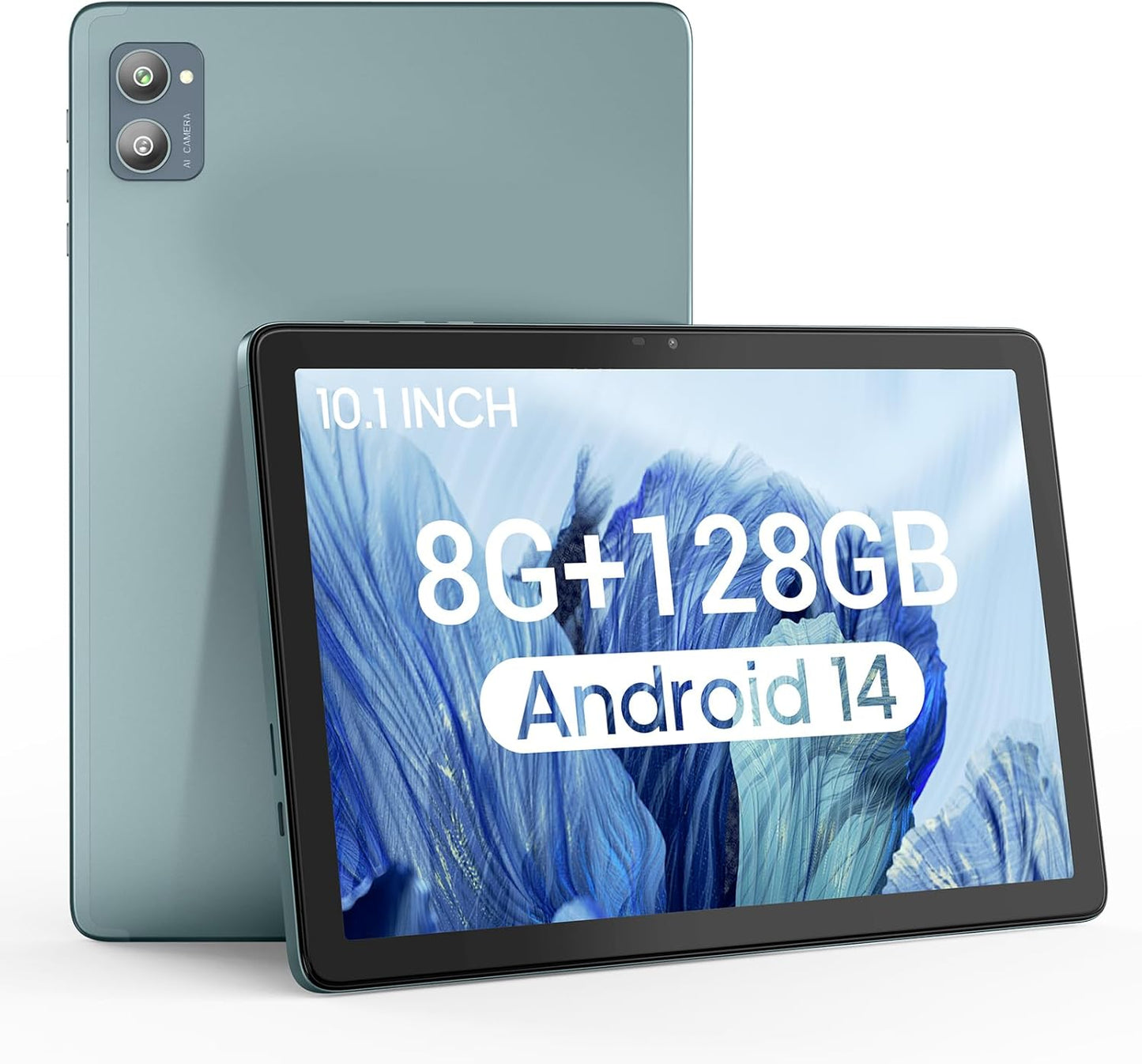 10.1 Inch Android Tablet with 128GB Storage and Dual Cameras