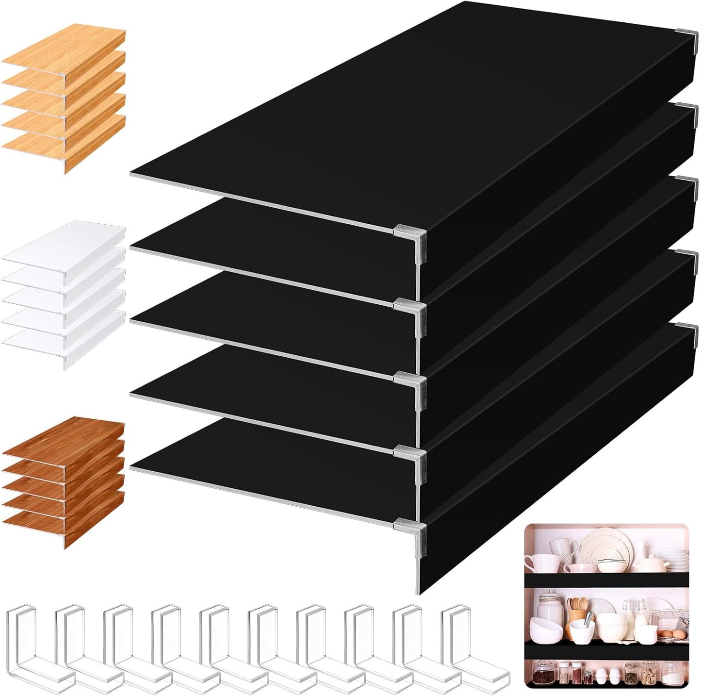 Hoolerry Wire Shelf Covers for Stylish Kitchen and Closet Decor