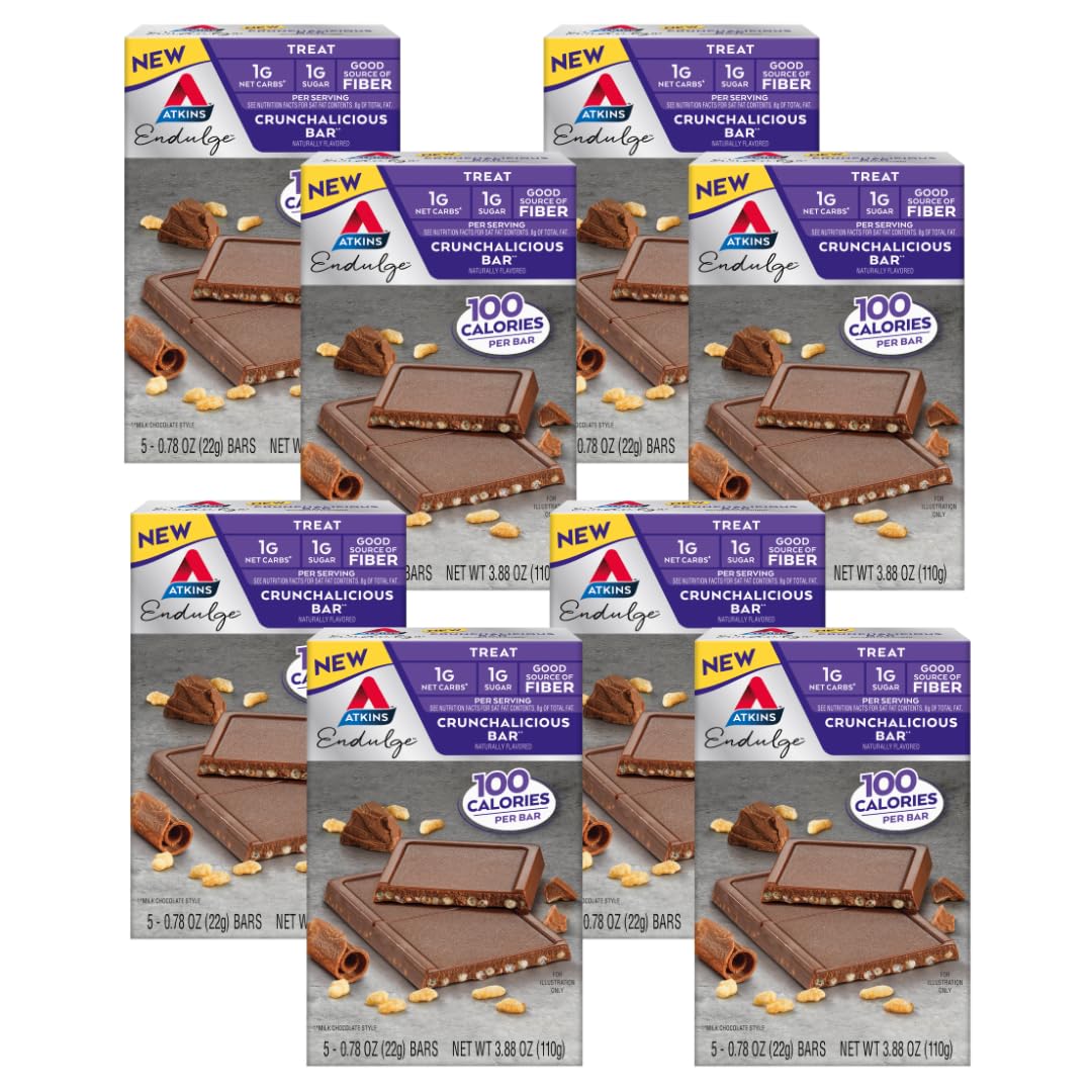 Atkins Endulge Crunchalicious Bars - Low Carb Chocolate Treats