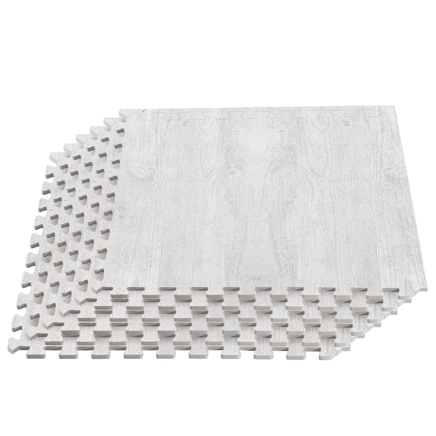 Forest Floor Farmhouse Premium Wood Grain Foam Floor Tiles