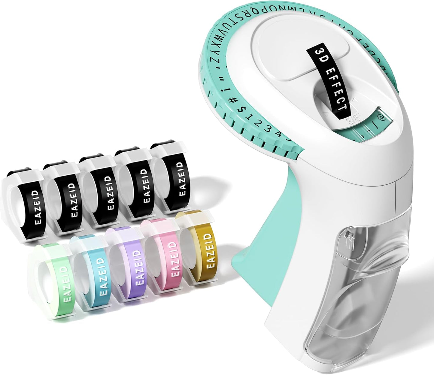 Retro Embossing Label Maker with 10 Tapes - EazeID