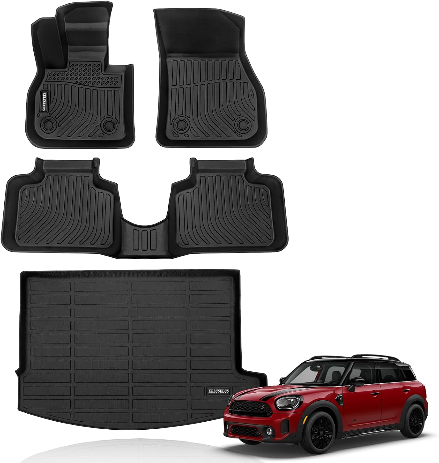KELCSEECS Custom Floor Mats for Mini Countryman F60 2017-2024