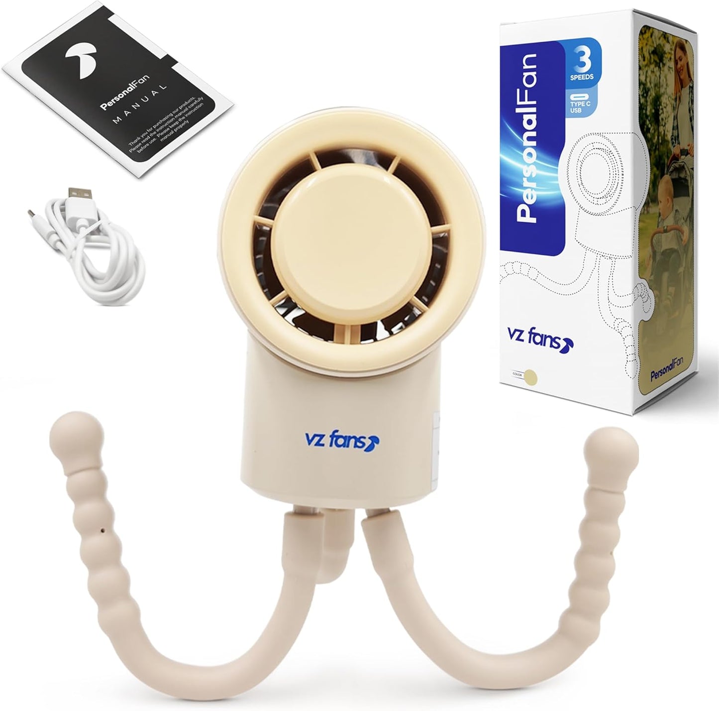 VZ Portable Baby Fan: Safe & Versatile Cooling!