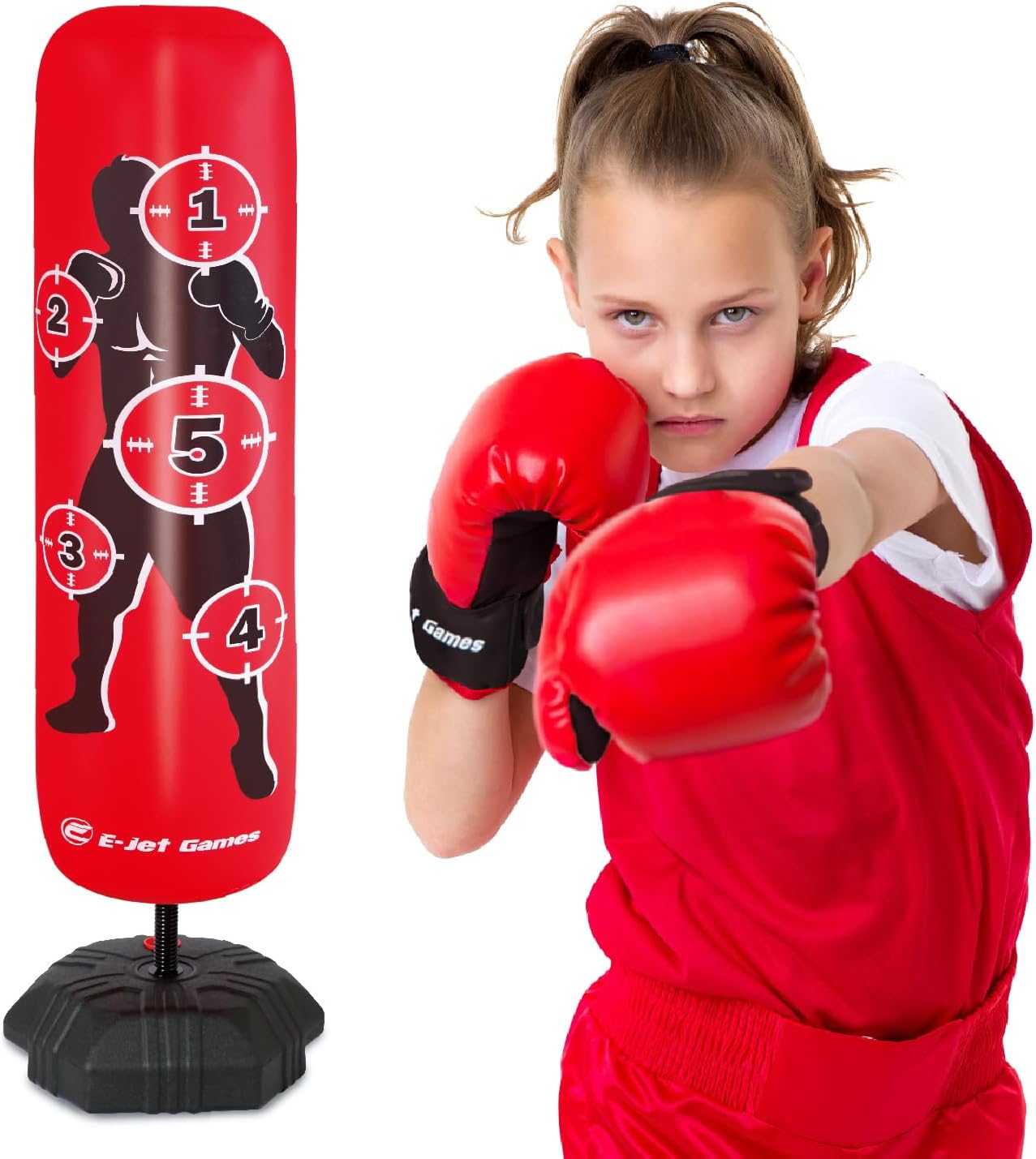 Inflatable Punching Bag Set for Kids | Bounce-Back Fun by eJet-Games