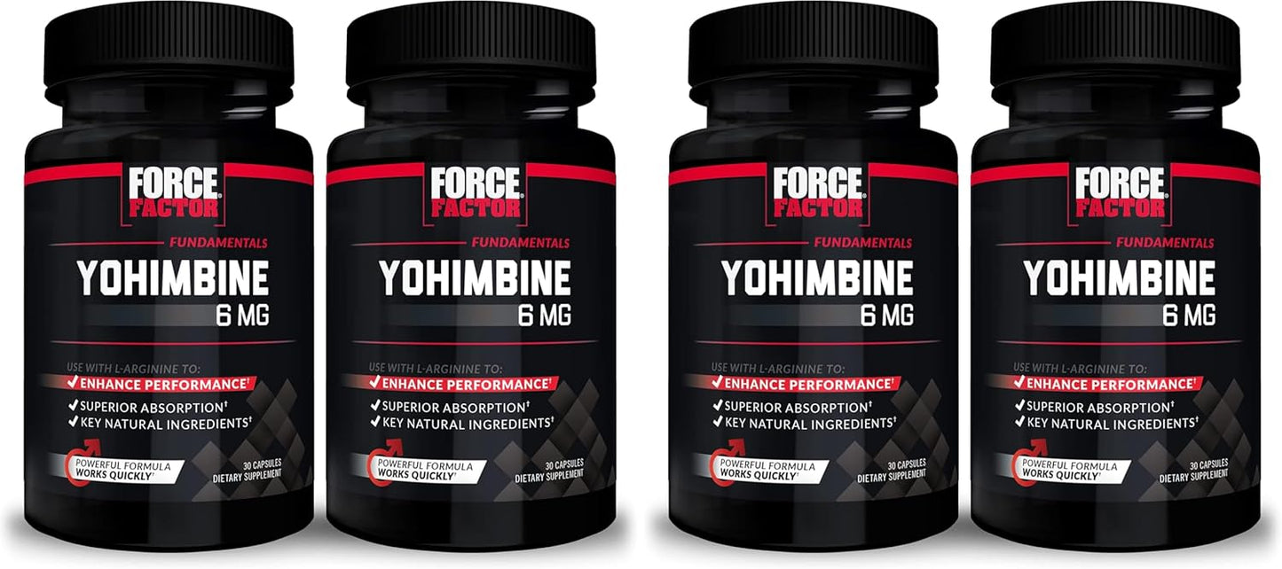 Force Factor Yohimbine Supplement for Men to Enhance Performance