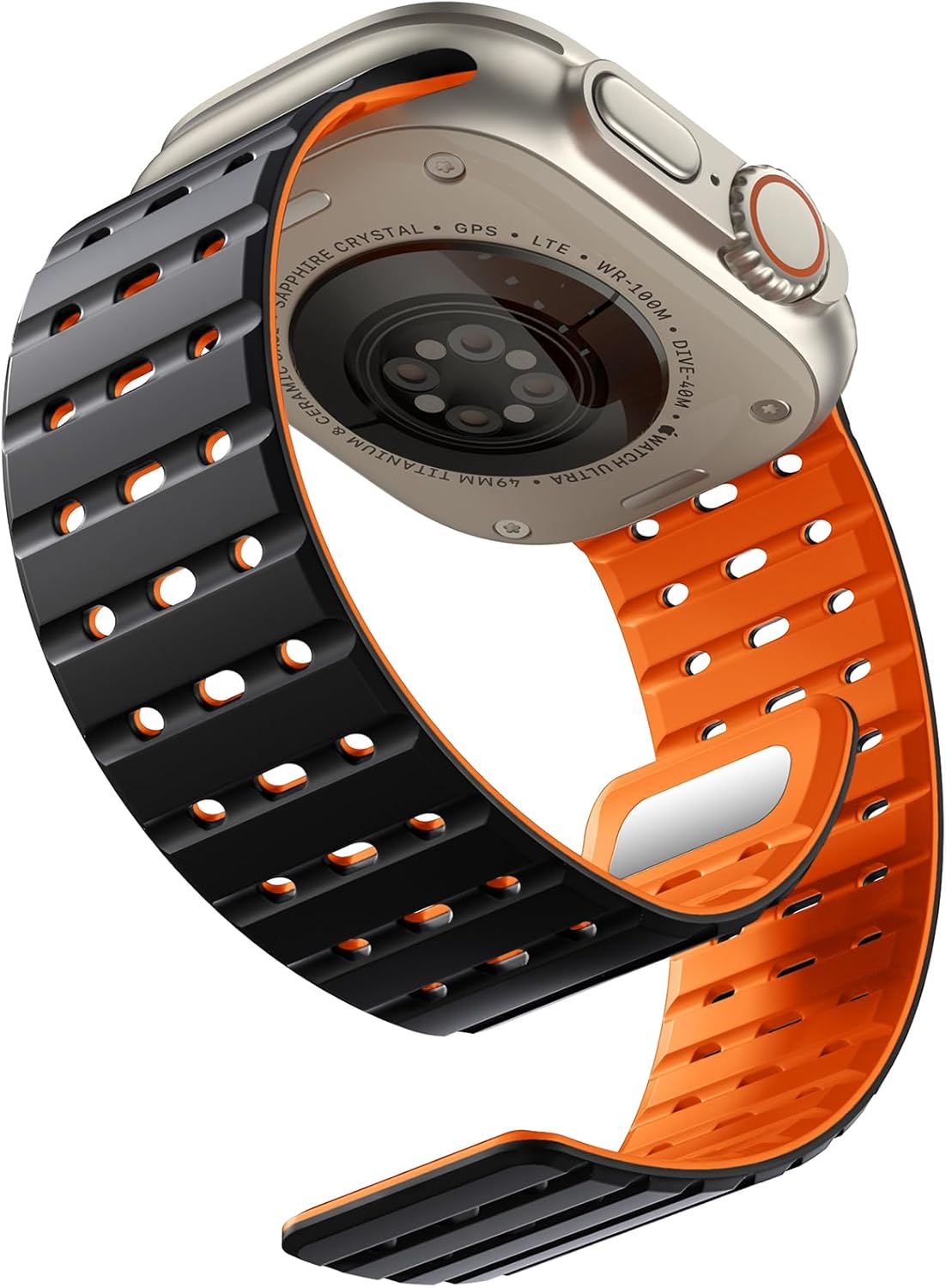 Magnetic Silicone Watchband for Apple Watch - Secure Fit & Sporty Style!
