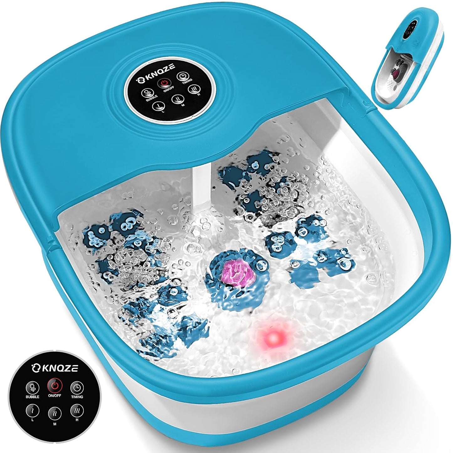 Collapsible Foot Spa with Heat and Remote Control for Relaxation